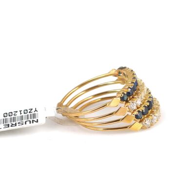 14K Gold 4 Wires Ring With Cz - 3