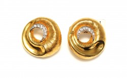 14K Gold Roe Deer Eye Stud Earrings - 3