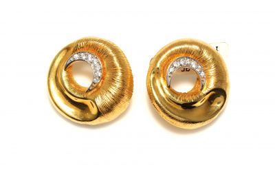 14K Gold Roe Deer Eye Stud Earrings - 3