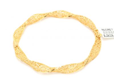 22K Gold Bangle Daniel Curl Bracelet - 2