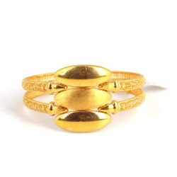 22K Gold Macaron Bangle Bracelet - 2