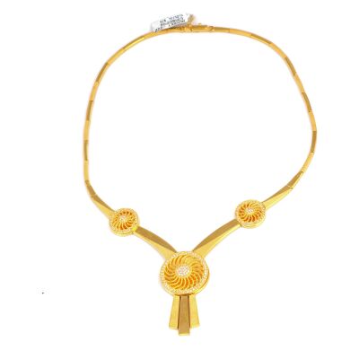 22K Gold Mirror Model Necklace - 2