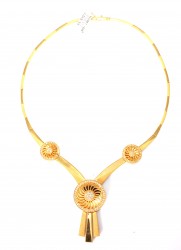 22K Gold Mirror Model Necklace - 4