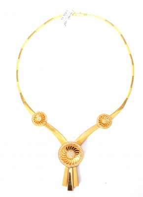 22K Gold Mirror Model Necklace - 4