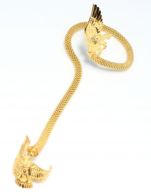 22K Gold Ring Bracelet with Eagle - 3