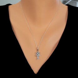 925 Sterling Silver Together Heart Necklace - Nusrettaki