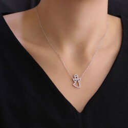 925 Sterling Silver Big Angel Necklace - Nusrettaki