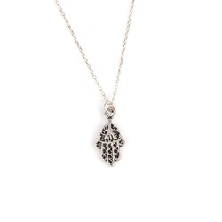 Silver Hand of God Necklace - Nusrettaki (1)