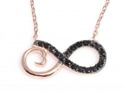 925 Sterling Silver Eternity Model Necklace - Nusrettaki (1)