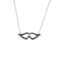 925 K Sterling Silver Angel Wing Necklace - 2