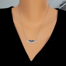 925 Sterling Silver Angel Wings Necklace - Nusrettaki