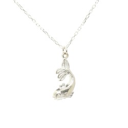 925 Sterling Silver Baby Fish Model Necklace - 1