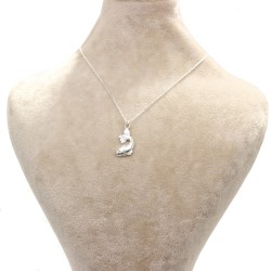 925 Sterling Silver Baby Fish Model Necklace - 2