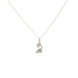 925 Sterling Silver Baby Fish Model Necklace - 4