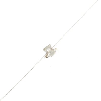 925 Sterling Silver Bear Anklet - 2