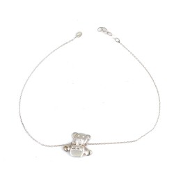 925 Sterling Silver Bear Anklet - 1