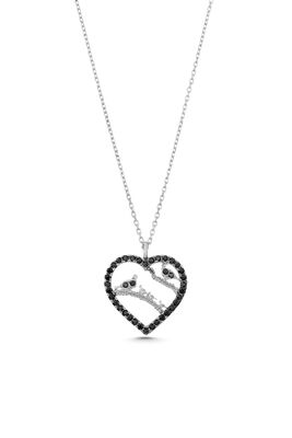 925 Sterling Silver Bird in a Heart Necklace - 5