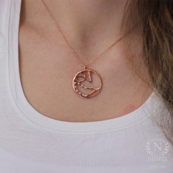 925 Sterling Silver Capricorn Necklace - Nusrettaki