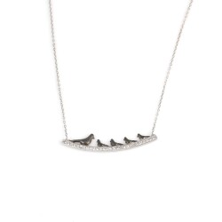 925 Sterling Silver Dove Necklace - Nusrettaki (1)