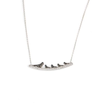 925 Sterling Silver Dove Necklace - 2