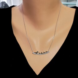 925 Sterling Silver Dove Necklace - Nusrettaki