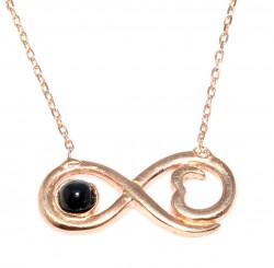 925 Sterling Silver Eternity Love Necklace - Nusrettaki (1)