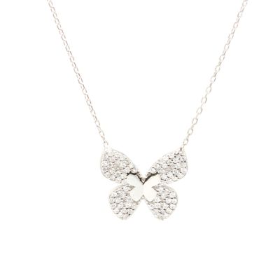 925 Sterling Silver Mediterranean Butterfly Necklace - 4