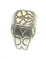 925 Sterling Silver Patterned Ring - Nusrettaki (1)