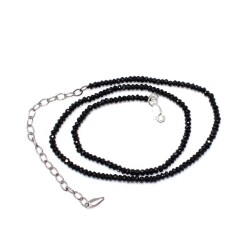 925 Sterling Silver Spinel Anklet - 1