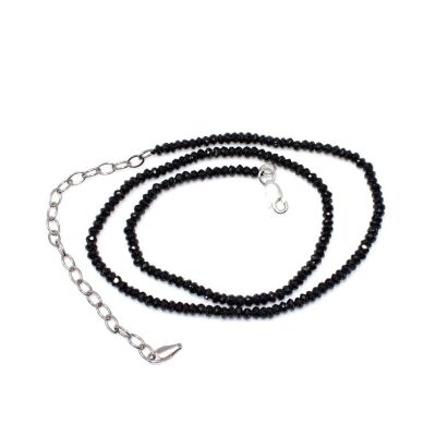 925 Sterling Silver Spinel Anklet - 1