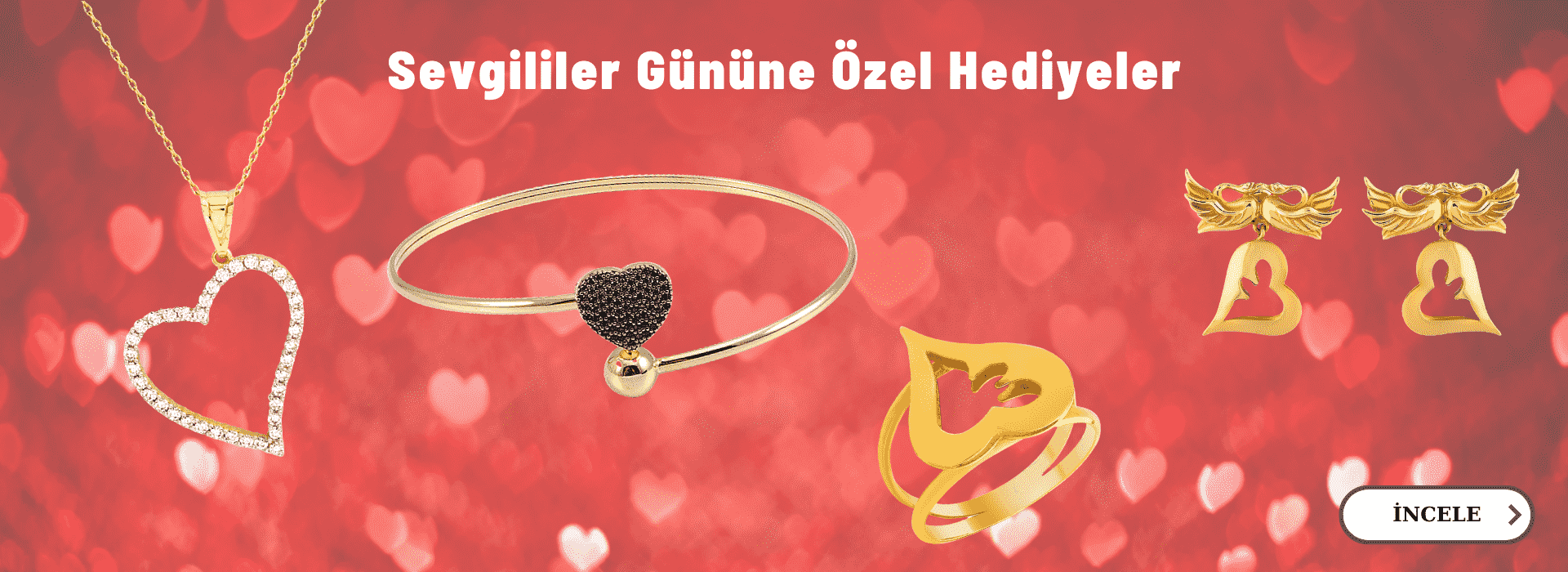 Gold Sevgililer Günü Banner