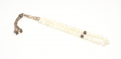 Silver Prayer Beads with Moonstone - Nusrettaki