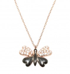 Butterfly Model 925 Sterling Silver Necklace - 2