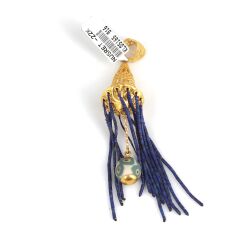 lapis tassel pendant - Nusrettaki