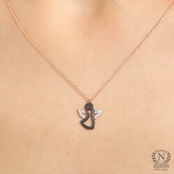 925 Sterling Silver Angel Necklace - Nusrettaki