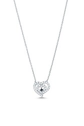 Sterling Silver Nested Heart Necklace - 2