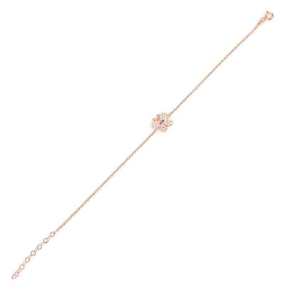 Sterling Silver Little Butterfly Bracelet, Rose Gold Vermeil - 3